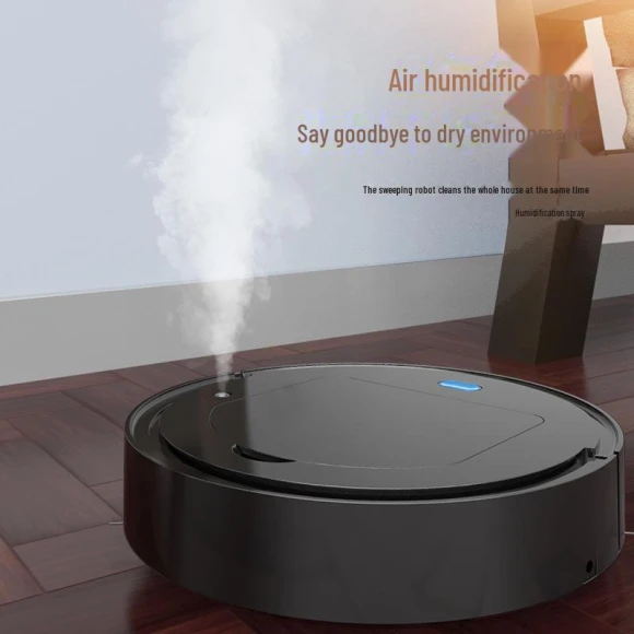 Smart Robot Vacuum 4-in-1 with USB Charging — Robot Vacuum, Peach Bloom