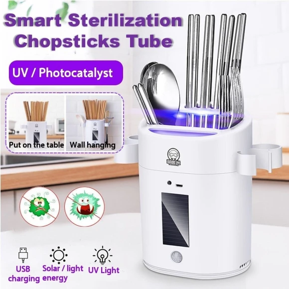 Smart Sterilization Cutlery Rack, flower 01