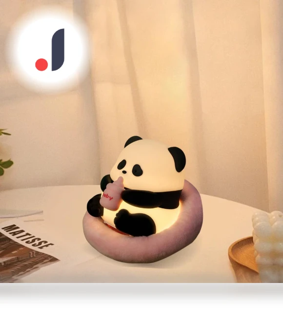 LED Night Light Panda with Brightness Adjustment — Lamps & Shades, AE Selection