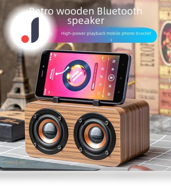 Retro Wooden Bluetooth Speaker — Portable Sound Systems, TopSky