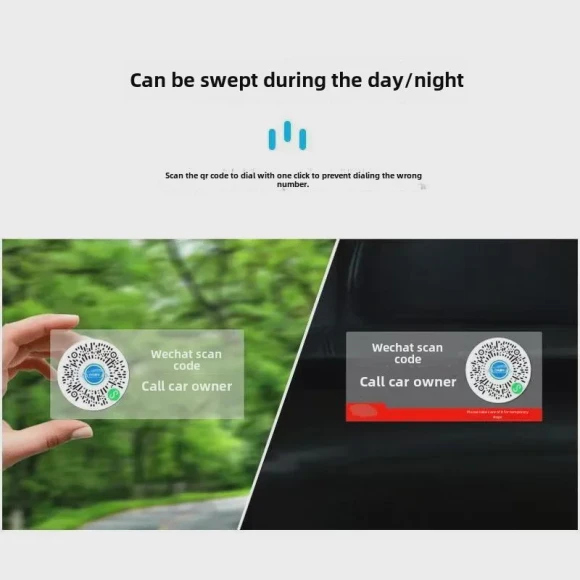 Smart QR Code Parking Sign, Simple Market