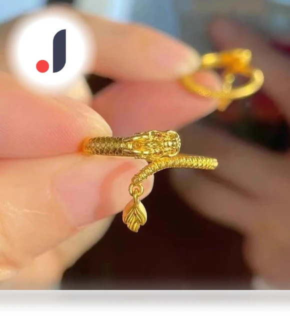 Smart Ring with Swinging Dragon Tail — Smart Rings, Wipon