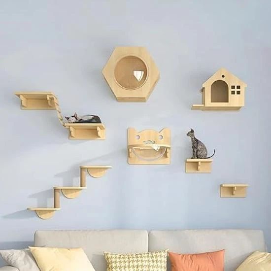 Wooden Suspension Bridge Cat Tower, Japan Zen Mall