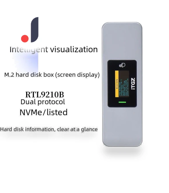 M2 Smart Display NVME Hard Drive Enclosure — Enclosures, Gaming Bay