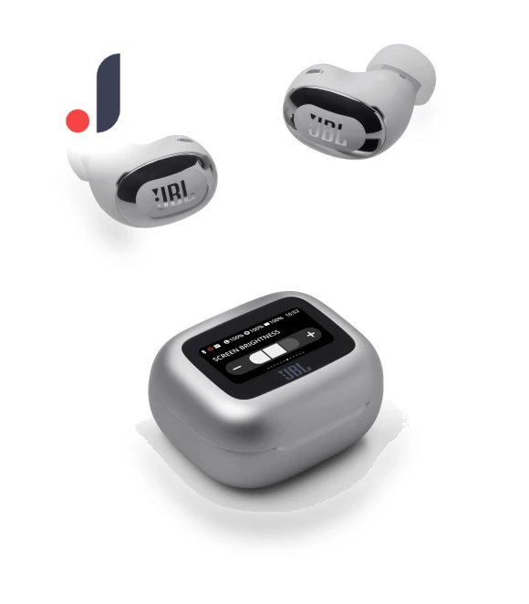 Wireless Earbuds with Smart Touch Display — In-Ear Headphones, JBL