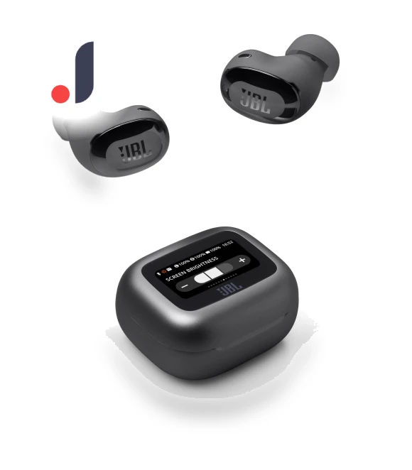 Wireless Earbuds with Smart Touch Display — In-Ear Headphones, JBL