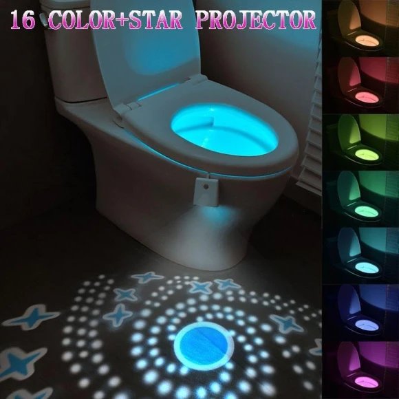 Toilet Light with Star Projector and Motion Sensor, happy8