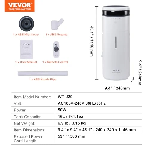 Commercial Humidifier for Whole House, VEVOR