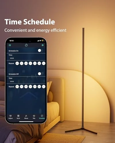 Corner Floor Lamp — LED Strip Lights, KFM