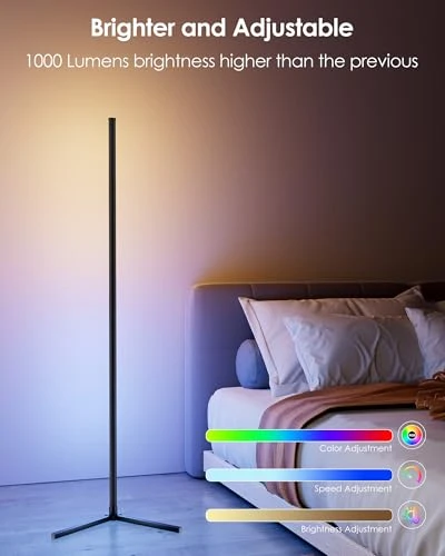 Corner Floor Lamp — LED Strip Lights, KFM