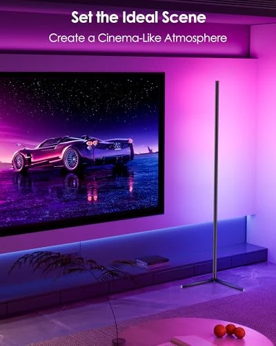 Corner Floor Lamp — LED Strip Lights, KFM