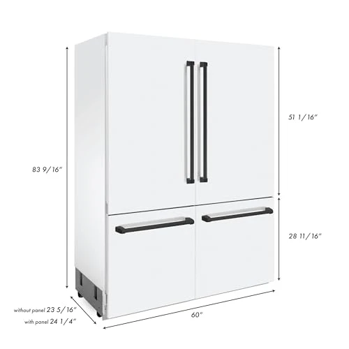 French Door Built-In Bottom Freezer Refrigerator, Z Line Kitchen and Bath