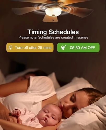 Smart Dimmer Switch with Ceiling Fan Control, GHome Smart
