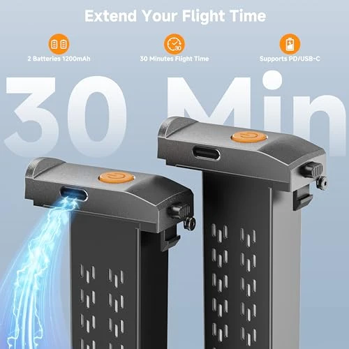 4K FPV Foldable Mini RC Drone, PLEGBLE