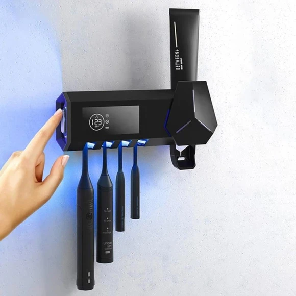 UV Toothbrush Holder with Smart Sterilizer, boho berry