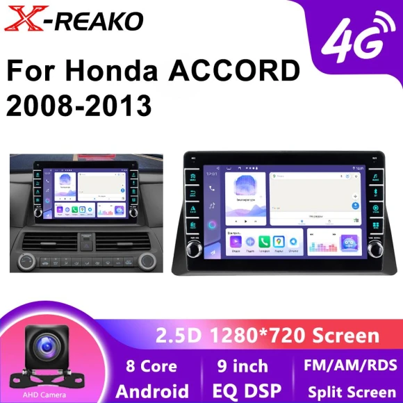 Carplay Wireless Android Auto Navigation GPS 4G Touch Screen, Reakosound