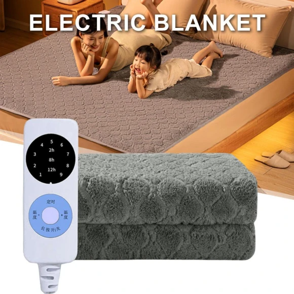 Electric Fleece Heated Blanket, Flowers living