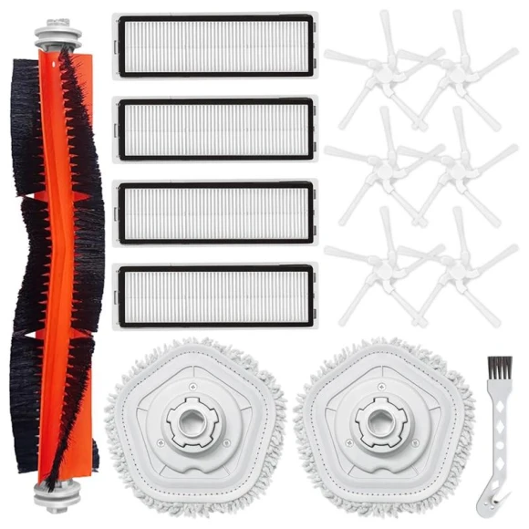 Main Side Brush, HEPA Filter, Mop Cloth Spare Parts, Elegant Living House