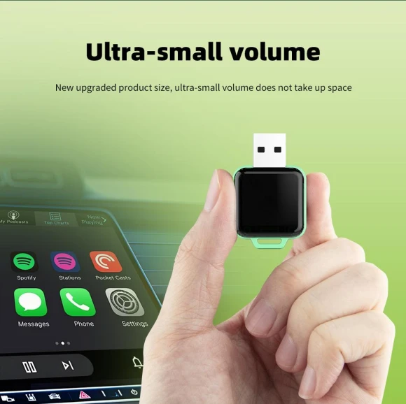 Wireless CarPlay Android Auto Adapter Smart Mini AI Box — Car Infotainment System, Auto Home Solutions