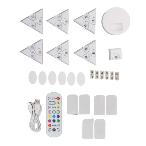 Triangular RGB LED Wall Light Panel, ZuiyouBeauty1