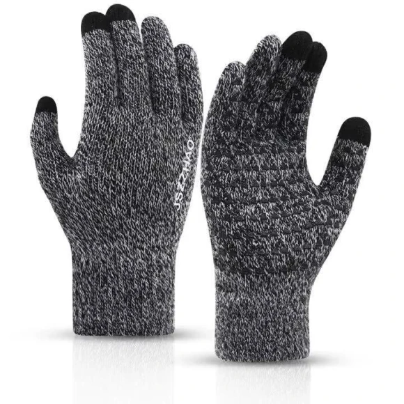 Wool Knitted Touchscreen Gloves, Warm Land