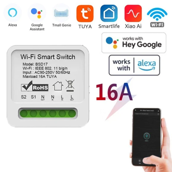Wifi Smart Switch 2 Way Wireless Control — Smart Switch, Good Household Items