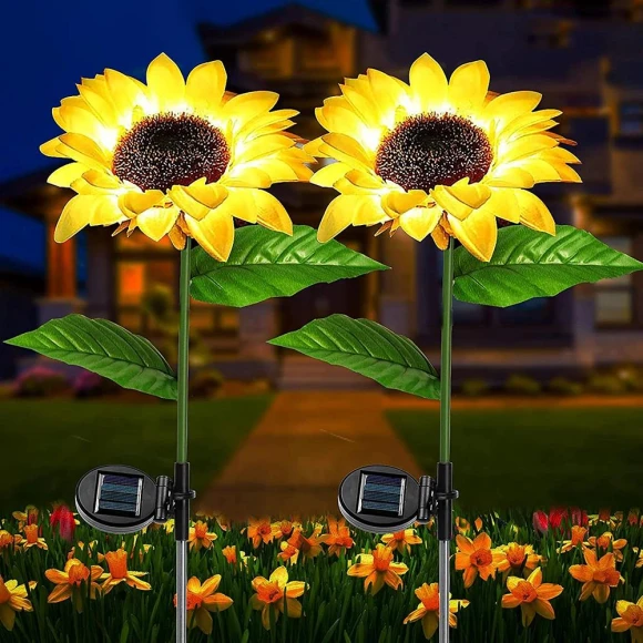 Smart Solar Sunflower Garden Lights, JOHO - CarGear