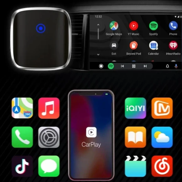 Wireless CarPlay Android Auto Adapter, Cars Auto Home