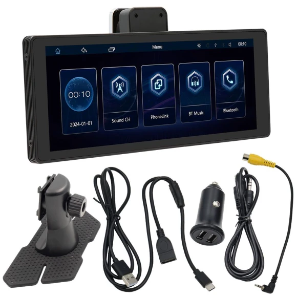 Wireless CarPlay Android Auto Player with HD Display, Auto Launcher
