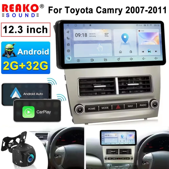 12.3-inch Touchscreen Wireless Carplay, Reakosound