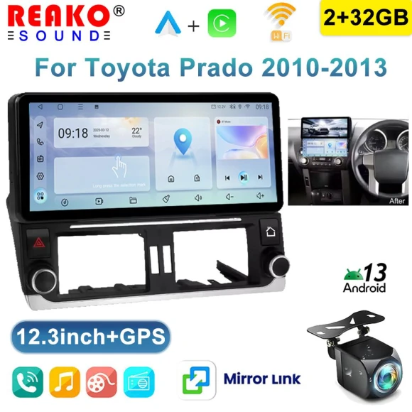 12.3-inch Touchscreen Wireless Carplay, Reakosound