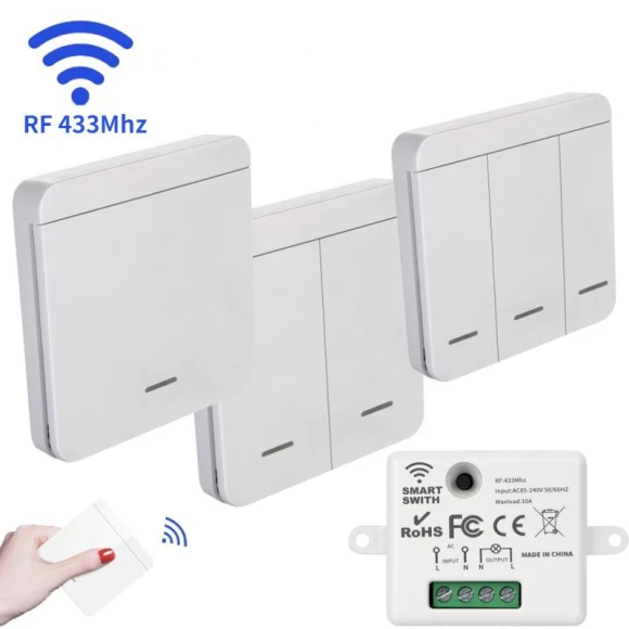 Wireless Smart Wall Switch — Smart Switch, Modern Home Furnishing
