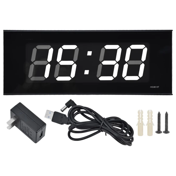 Digital Wall Clock with Auto Brightness Adjustment, Vestidos
