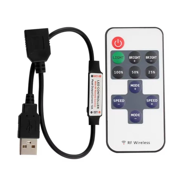 11 Key LED Strip Controller Mini Dimmer, Yongkomo