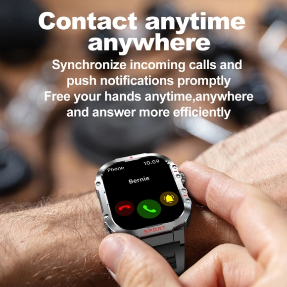 2.01 inch Screen Silicone Strap Smart Watch — Smart Watch