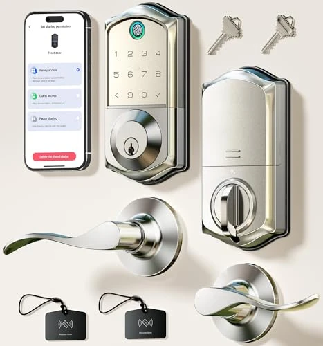 Fingerprint Smart Lock with Lever Handles — Smart Lock, Veise