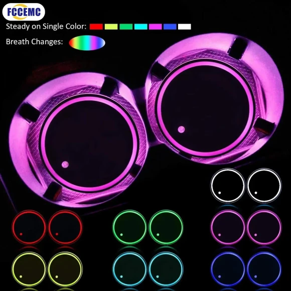 LED Car Holder Coasters, Dream Garage