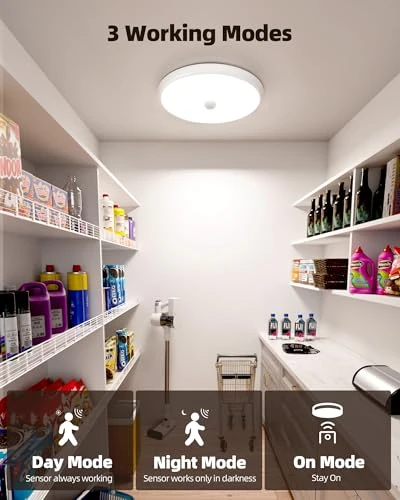 Rechargeable Motion Sensor Ceiling Light, EZVALO