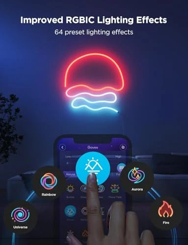 RGBIC Neon Rope Light Mounting Brackets, Govee