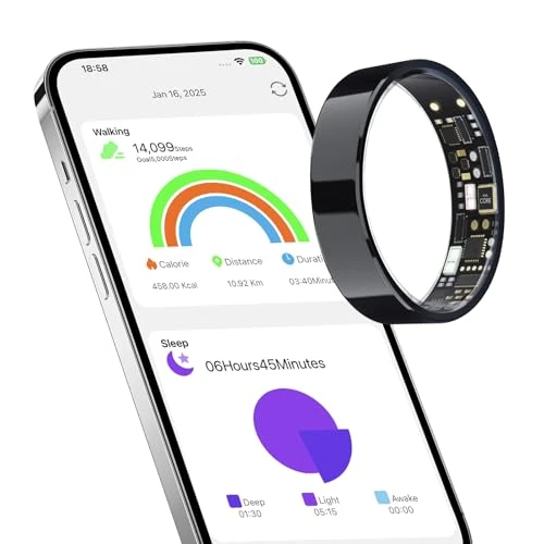 Sleep & Fitness Tracking Smart Ring — Smart Ring, AMZAIZO
