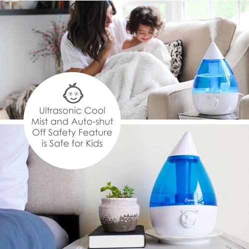 Ultrasonic Cool Mist Teardrop Humidifier, Crane