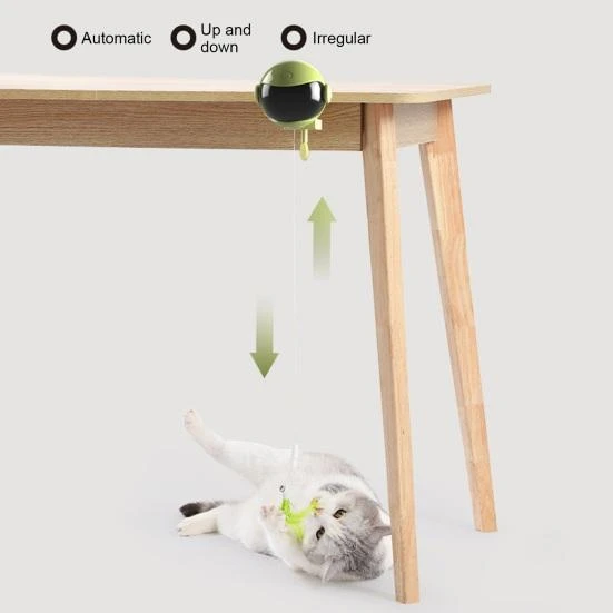 Electric Cat Toy with Feathers — Automatic Cat Toy, Outdeer