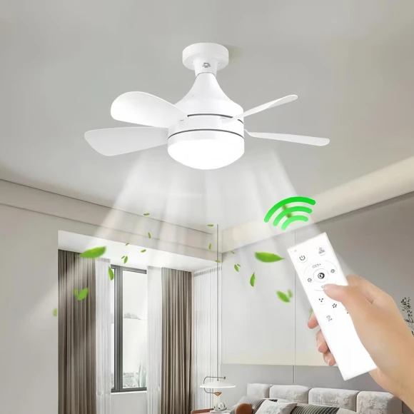 Smart LED Ceiling Fan with Remote Control, TOP-MALL-001