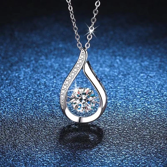 Water Drop Smart Zircon Necklace, Wipon
