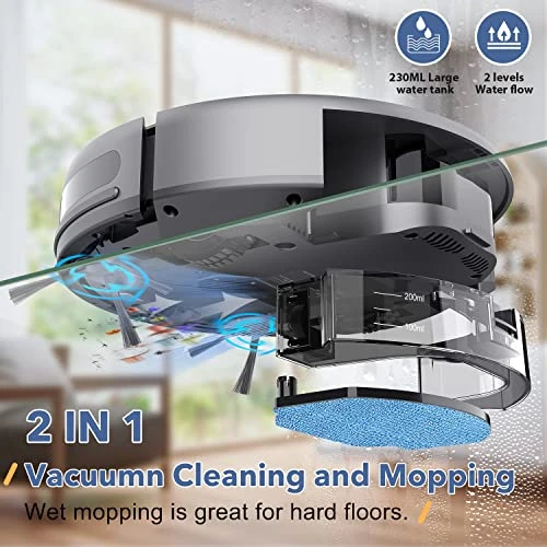 2 in 1 Robotic Vacuum Cleaner with Mopping — Robot Vacuum