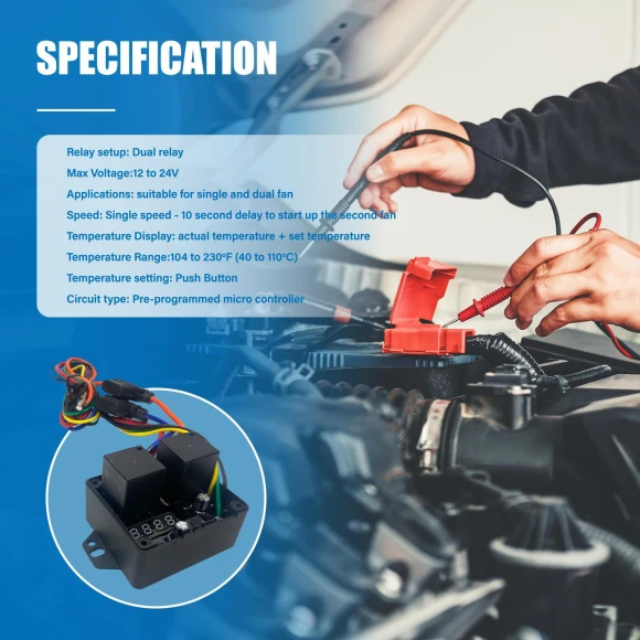 Digital Radiator Fan Controller, Crafttradeonline