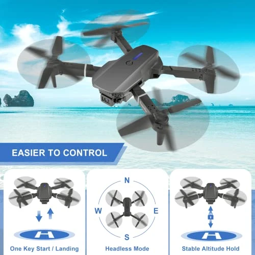 Mini Drone with 4K Dual Cameras, Jdfdexc