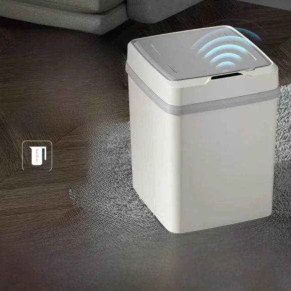 Smart Automatic Induction Trash Can with Lid, Xing Hui