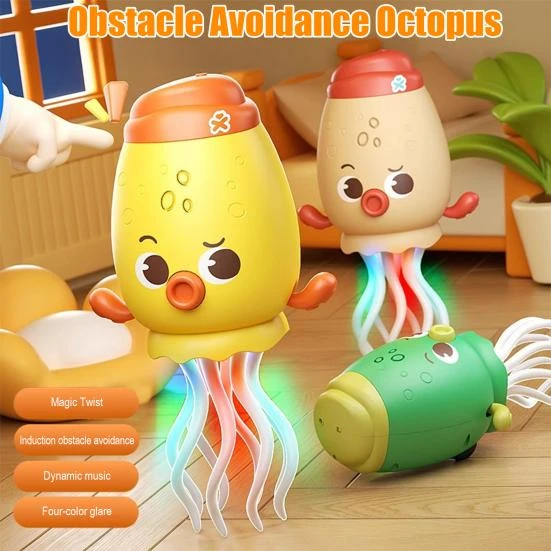 Electric Dancing Octopus Toy with LED Lights, Toy