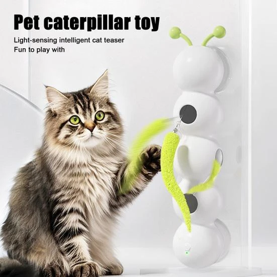 Smart Motion Worm Toy for Indoor Cats, Kitty Cat House